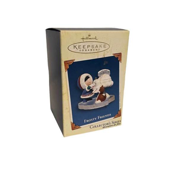 Hallmark Keepsake Frosty Friends Eskimo & Dog Mailing Letter Christmas Ornament - Picture 6 of 7